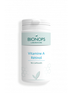 Bionops Vitamine A Rétinol - 100 % naturelle - Issue d'huile de foie de morue