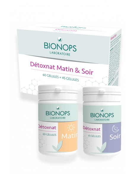 Bionops Détoxnat Matin et Soir  - 60 + 45 gélules - Détoxification Hépatique