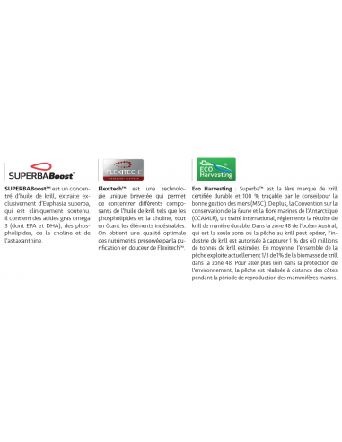 Huile de Krill brevetée Superba Boost - Flexitehc et Eco Harversting