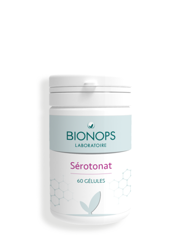 Bionops Sérotonat 60 capsules - St John's Wort + L-Tryptophan + Rodhiole + Saffron + B Vitamins