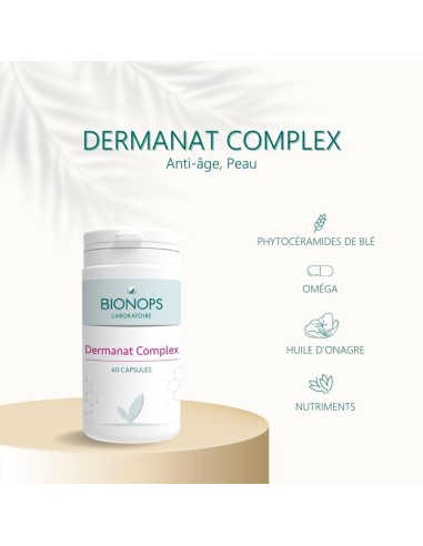 Bionops Dermanat Complex 30 capsules - Anti Rides & Anti Âge - Bienfaits