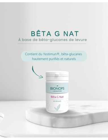 Bionops Bêta G Nat 60 gélules - Bêta Glucanes Yestimun - 2
