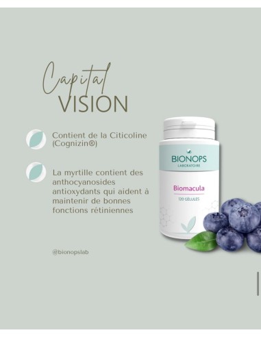 Bionops Biomacula 120 gélules - Complément alimentaire pour les yeux , la vision et la DMLA - 2