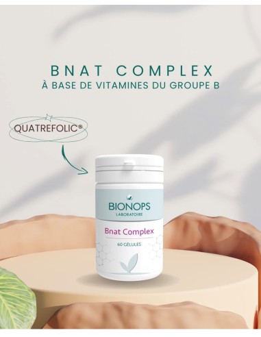 Bionops Bnat Complex 60 gélules - Complément Alimentaire à base de vitamines de groupe B - 2