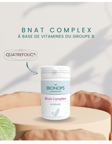 Bionops Bnat Complex 60 gélules - Complément Alimentaire à base de vitamines de groupe B - 2