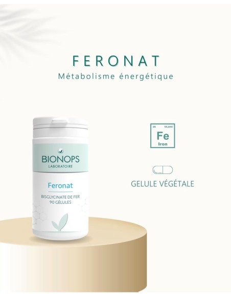 Bionops Feronat - Bisglycinate de fer - 14 mg - 2