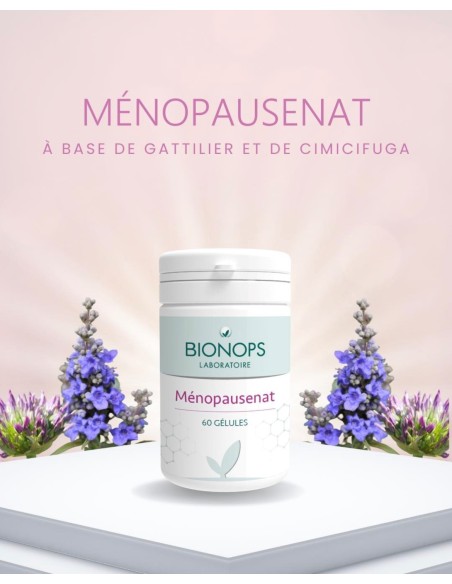Bionops Ménopausenat - Traitement naturel des symptômes de la ménopause - Infographie Bionops Ménopausenat - Traitement naturel des symptômes de la ménopause - Infographie