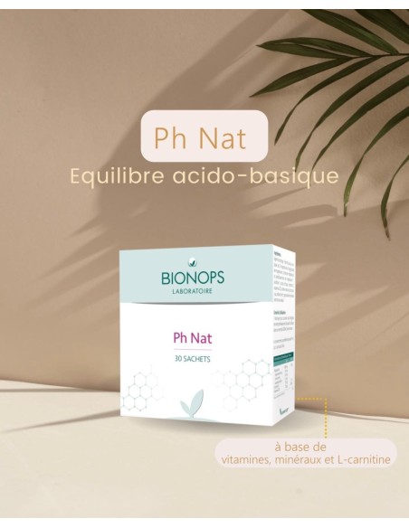 Bionops PH Nat 30 sachets - Régule l'équilibre Acido -Basique - Anti acidité gastrique  - 2