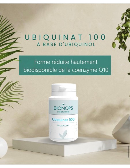 Bionops Ubiquinat 100 - CoEnzyme Q10 non oxydé ubiquinol - 2