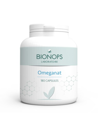 Bionops Oméganat 180 capsules - Complément alimentaire à base d'huile de poisson riche en Oméga 3, EPA & DHA