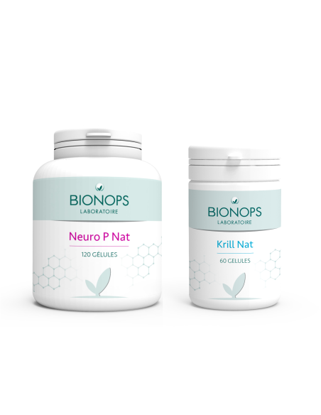 Bionops Pack Neuroprotect - Neuro P Nat + Krill - Aide à la mémoire et à la concentration Bionops Pack Neuroprotect - Neuro P Nat + Krill - Aide à la mémoire et à la concentration
