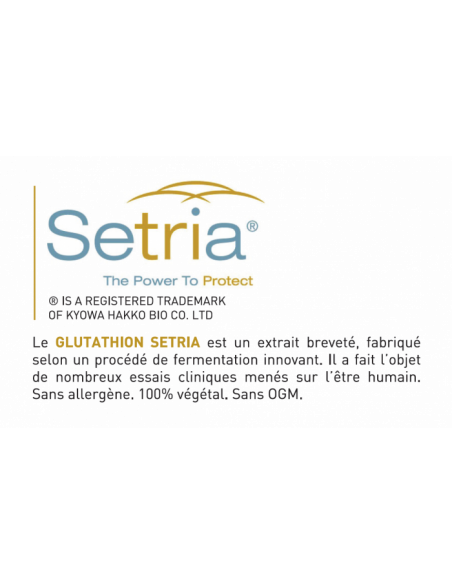 BIonops utilise du Glutathion de la marque Sétria