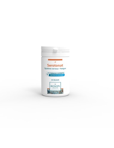 Bionops SEROTONAT ® 60 gélules – 
Millepertuis + L-Tryptophane + Rodhiole + Safran + Vitamines B