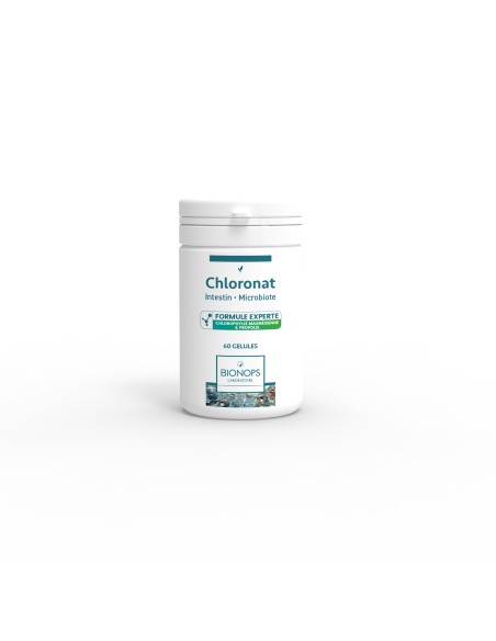 Bionops CHLORONAT® 60 gélules - 
Chlorophylle magnésienne + Propolis bio